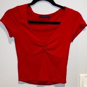 Brandy Melville red Gina top